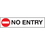 Seton 97013 No Entry Signs - No Entry, Price/Each