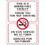 Seton 97800 This is A Smoke-Free Facility - 7&quot;W x 10&quot;H Bilingual Interior Sign, Price/Each