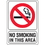 Seton 97802 No Smoking In This Area - 7&quot;W x 10&quot;H Interior Signs, Price/Each