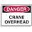 Seton Extra Large OSHA Signs - Danger - Crane Overhead, Price/Each