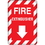 Seton 98153 Interior Decor Fire Safety Signs - Fire Extinguisher with Down Arrow, Price/Each