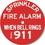 Seton 98181 Brooks Sprinkler Fire Alarm When Bell Rings Dial 911 Alarm Sign RP251, Price/Each