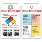 Seton 9893B NFPA Tags - Chemical Hazard Alert