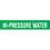 Code Seton Code Economy Self-Adhesive Pipe Markers - Hi-Pressure Water, Price/Each