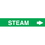 Code Seton Code Economy Self-Adhesive Pipe Markers - Steam, Price/Each