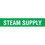 Code Seton Code Economy Self-Adhesive Pipe Markers - Steam Supply, Price/Each