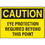 Seton 99712 OSHA Caution Signs For Rough And Curved Surfaces, Price/Each