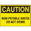 Seton 99720 OSHA Caution Signs For Rough And Curved Surfaces, Price/Each