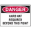 Seton 99736 OSHA Danger Signs For Rough And Curved Surfaces, Price/Each
