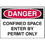 Seton 99760 OSHA Danger Signs For Rough And Curved Surfaces, Price/Each