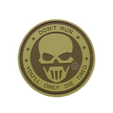 5ive Star Gear 6784000 Pvc Morale Patch - Don'T Run - Ghost