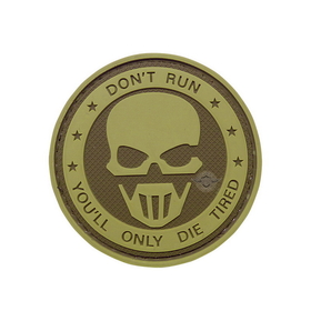 5ive Star Gear 6784000 Pvc Morale Patch - Don'T Run - Ghost