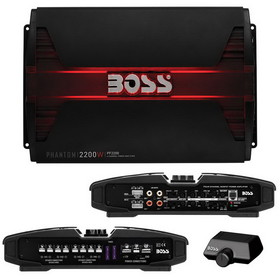 Boss Audio PF2200 Boss PHANTOM 2200 Watts 4 Channel Power Amplifier Remote Subwoofer Level Control