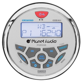 PGR35B Planet 3.5" Marine Radio Bluetooth Rear Aux Input AM/FM Rear charging USB