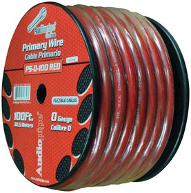 PS0100RD Audiopipe Flexible Power Cable 0 Ga. 100 Ft. Red