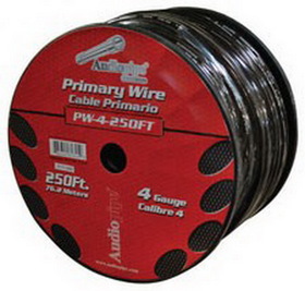 PW4BK Power Wire Audiopipe 4Ga 250' Black