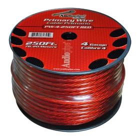 PW4RD Power Wire Audiopipe 4Ga 250' Red