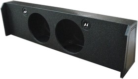 QBFORD102009DF Qpower Dual 10" Empty Woofer Box for 2009-14 Ford F150 Under seat downfire
