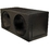 QBOMB15S Qpower Dual 15" Sealed Woofer Enclosure withh Bed Liner Spray