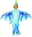 Underwraps Blue Pterodactyl Printed Child Costume Jumpsuit