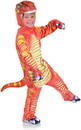 Underwraps Orange T-Rex Printed Child Costume Jumpsuit
