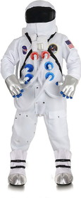 Underwraps Deluxe Astronaut Suit Adult Costume | White | One Size