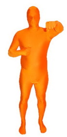 Seasonal Visions Orange Morf Bodysuit Adult Costume