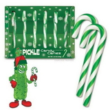 Accoutrements Pickle Flavored Candy Canes Box Of 6