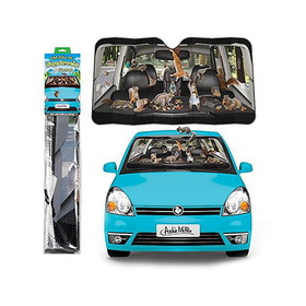 Accoutrements ACC-12761-C Car Full of Squirrels 50" x 27-1/2" Auto Sunshade