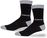 Accoutrements ACC-12852-C Dissent Women'S Crew Socks In Black And Gray