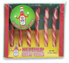 Accoutrements ACC-12940-C Ketchup Flavored Candy Canes | 6 Piece Gift Set