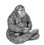 Accoutrements ACC-12972-C Zen Bigfoot 5 Inch Polystone Statue