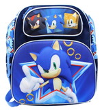 Accessory Innovations AIC-23848-C Sonic the Hedgehog 12 Inch 3D Kids Backpack