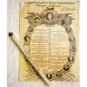 Amscan Historic U.S. Document Reproduction: Thomas Jefferson