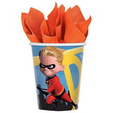 Amscan Diney/Pixar Incredibles 2 9oz Paper Party Cups, 8-Pack