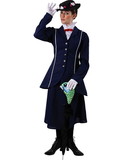 Orion Costumes Magical Nanny Adult Costume w/ Parrot Head Umbrella Cover - Large
