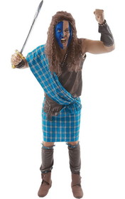Angels Costumes Scottish Warrior Medieval Braveheart Adult Costume - Standard