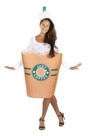 Orion Costumes ANG-91081-C "Just Coffee" Adult Costume With Tunic & Headpiece, One Size