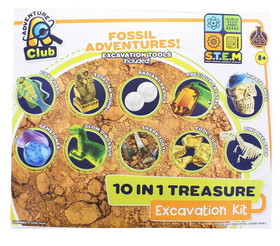Anker Play ARP-02146-C Fossil Adventures 10-in-1 Treasure Excavation Kit