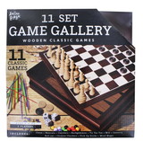 Anker Play ARP-220033-C Family Game Gallery | 11 Wooden Classic 2-Player Games