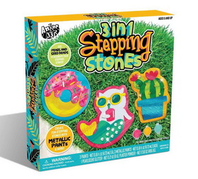 Anker Play ARP-450079-C 3 in 1 Stepping Stones Craft Kit Makes 3 Stepping Stones