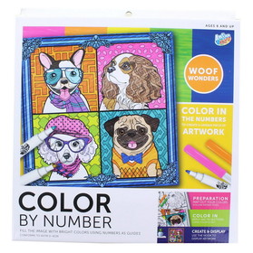 Anker Play ARP-450294DOG-C Color By Number Design Kit | Woof Wonders