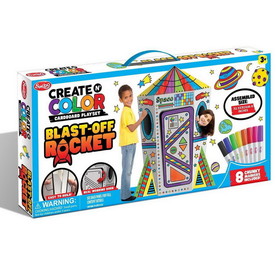 Anker Play ARP-850099-C Create and Color Cardboard Blast-Off Rocket Playset