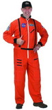 Aeromax Adult Astronaut (Orange) Suit W/ Cap Costume