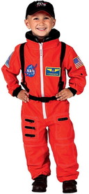 Aeromax Jr Astronaut Suit (Orange) W/Cap Child Costume