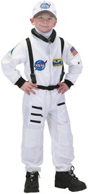 Aeromax Jr Astronaut Suit (White) W/Cap Child Costume