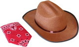 Aeromax ARX-CBBR-HAT-C Aeromax Junior Cowboy Costume Hat with Bandanna