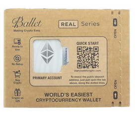 Ballet Global. BAL-94319-C Ballet REAL Series Ethereum Cold Storage Wallet Card