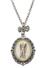 BBC Doctor Who Weeping Angel Cameo Necklace