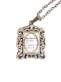 BBC Doctor Who Antique Frame Necklace